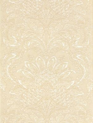 Carlotta Damask Bisque SC270810001 by Scalamandre Designer Fabric JARDIN 36% COTTON 34% VISCOSE 30% SILK ITALY LIGHT DUTY Horizontal: 27" and Vertical: 27" 54 - Swanky Fabrics -