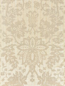 Scalamandre Fabric Metalline Damask Champagne SC271360001