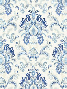 Scalamandre Fabric Ava Damask Embroidery Porcelain SC271640001