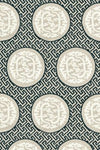 Scalamandre Fabric Dragon'S Fret Embroidery Black & Tan SC272150001