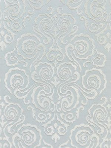 Scalamandre Fabric Cirrus Velvet Damask Mist SC272190001