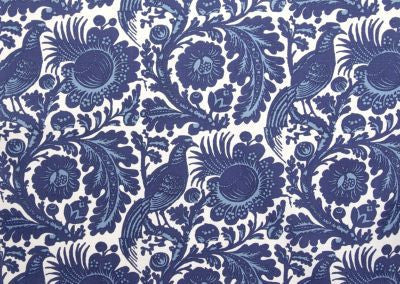 Resist Print Light & Dark Blue On White SC6218M0001 by Scalamandre Designer Fabric 100% LINEN CHINA MEDIUM DUTY Horizontal: 27.25" and Vertical: 32.625" 49.25 - Swanky Fabrics -