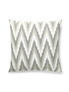 Scalamandre Pillow Adras Ikat Weave   22 X 22 - Mineral SCADRASPILL0001