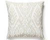 Borneo Ikat Outdoor Pillow 22 X 22 - Linen SCBORNPILL0001 by Scalamandre Designer Pillow