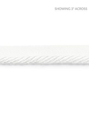 Boulevard Cord Ice SCC3140001 by Scalamandre Designer Trim NOVANTA PASSEMENTERIE 15% POLYESTER 1% ACRYLIC, 48% COTTON 19% RAYON 17% FIBRANNE CHINA LIGHT DUTY Horizontal: 0" and Vertical: 0" 0.25 - Swanky Fabrics -