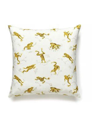 Calabasas Cnty Outdoor Pillow 22 X 22 - Pineapple SCCALABPILL0001 by Scalamandre Designer Pillows 100% SOLUTION DYED POLYESTER U.S.A. Horizontal: and Vertical: 0 - Swanky Fabrics -