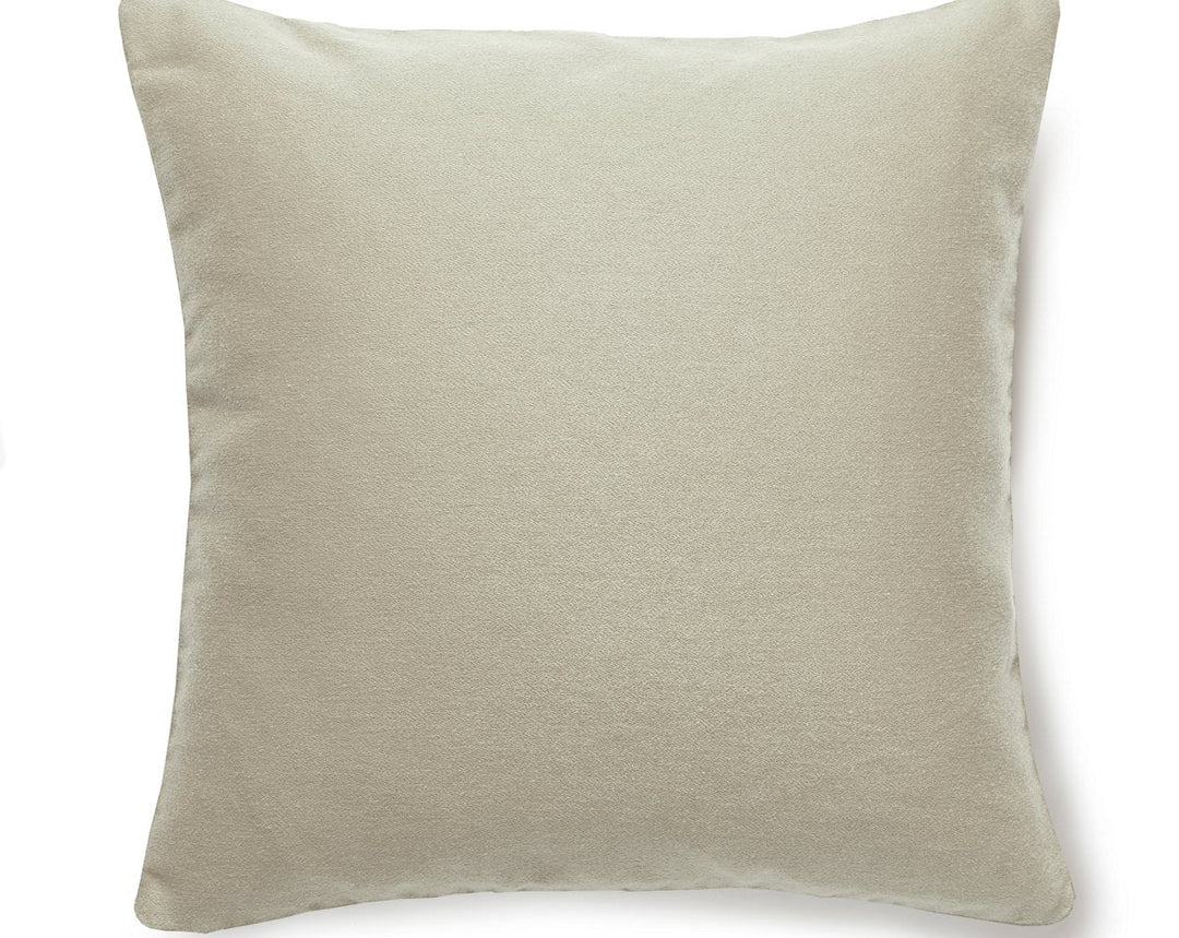 Dapper Flannel Pillow 22 X 22 - Eggshell SCDAPPPILL0001 by Scalamandre Designer Pillow