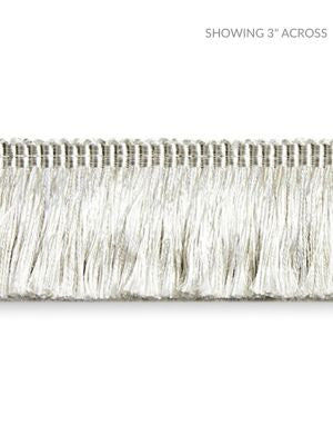 Gripsholm Brush Fringe Winter SCFC14970001 by Scalamandre Designer Trim NOVANTA PASSEMENTERIE 52% FIBRANNE 45 % RAYON 3% POLYESTER CHINA LIGHT DUTY Horizontal: 0" and Vertical: 0" 1.5 - Swanky Fabrics -