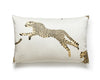 Leaping Cheetah Pillow 14 X 22 - Dune SCLCHEETPIL0001 by Scalamandre Designer Pillow