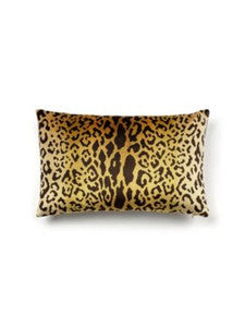 Scalamandre Pillow Leopardo   22 X 14 - Ivory, Gold & Black SCLLEOPPILL0001