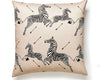 Zebras Petite Pillow 22 X 22 - Sand SCPZEBPILL0001 by Scalamandre Designer Pillow