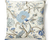 Pondicherry Linen Print Pillow 24 X 24 - Delft SCSEDK165560001 by Scalamandre Designer Pillow