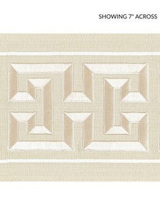 Scalamandre Trim Imperial Embroidered Tape Sand SCT32800001