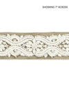 Scalamandre Trim Linnea Embroidered Tape Flax SCT32980001
