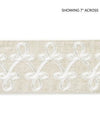 Scalamandre Trim Empress Embroidered Tape Linen SCT33210001