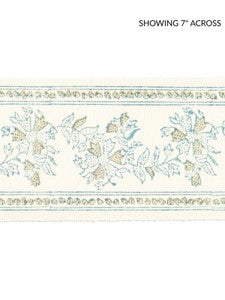 Scalamandre Trim Citra Block Print Tape Misty Island SCT33270001