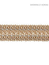 Scalamandre Trim Selena Gimp Braid Flax & Silver SCV12400001
