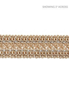 Scalamandre Trim Selena Gimp Braid Flax & Silver SCV12400001