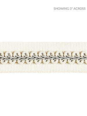 Cecile Gimp Tape Cloud SCV12430001 by Scalamandre Designer Trim BOTANICA 44% RAYON 43% FIBRANNE, 7% COTTON 6% POLYESTER CHINA LIGHT DUTY Horizontal: and Vertical: 1 - Swanky Fabrics -