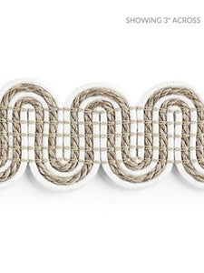 Scalamandre Trim Serpentine Braid Linen SCV12460001