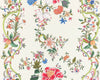 Camellia Trellis Wallcovering Cream Multi SCWP885660001 by Scalamandre Designer Wallpaper