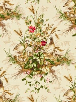 Edwin'S Covey Linen Print Multi On Sisal SC163100002 by Scalamandre Designer Fabric 70% LINEN 30% COTTON UNITED KINGDOM LIGHT DUTY Horizontal: 31.5" and Vertical: 36" 54 - Swanky Fabrics -