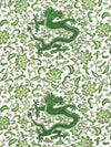 Scalamandre Fabric Chi'En Dragon Linen Print Jade SC165580002