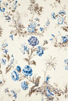 Scalamandre Fabric Somerset Linen Print Porcelain SC165840002