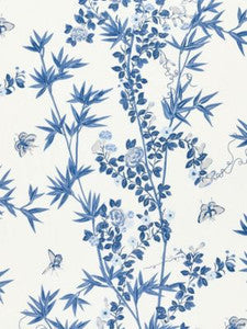 Scalamandre Fabric Jardin De Chine Print Porcelain SC166080002