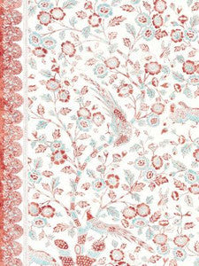 Scalamandre Fabric Anissa Print Coral Spice SC166250002