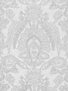 Scalamandre Fabric Lia Damask Sheer Haze SC270530002
