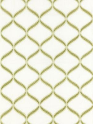 Rondure Embroidery Fern SC270740002 by Scalamandre Designer Fabric JARDIN 54% VISCOSE 46% LINEN INDIA LIGHT DUTY Horizontal: 7.75" and Vertical: 7" 55 - Swanky Fabrics -