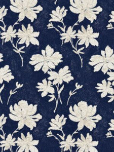 Scalamandre Fabric Flore Batik Indigo SC270820002