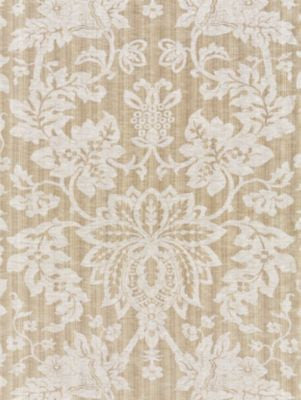 Metalline Damask Flax SC271360002 by Scalamandre Designer Fabric MODERN LUXURY 56% LINEN 24% POLYESTER 20% SILK INDIA MEDIUM DUTY Horizontal: 38.625" and Vertical: 27" 54.5 - Swanky Fabrics -