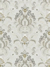 Scalamandre Fabric Ava Damask Embroidery Mineral SC271640002