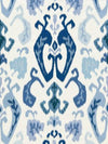 Scalamandre Fabric Mandalay Ikat Embroidery Porcelain SC271720002