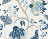 Palampore Embroidery Porcelain SC271750002 by Scalamandre Designer Fabric