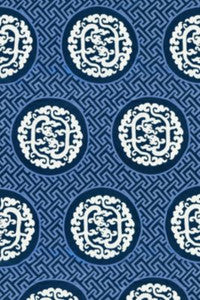 Scalamandre Fabric Dragon'S Fret Embroidery Midnight SC272150002