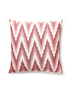 Scalamandre Pillow Adras Ikat Weave   22 X 22 - Coral SCADRASPILL0002