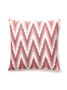 Scalamandre Pillow Adras Ikat Weave   22 X 22 - Coral SCADRASPILL0002