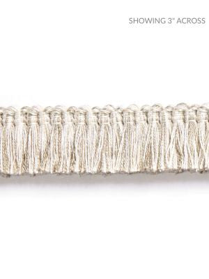Gardiner Brush Fringe Linen SCFC14940002 by Scalamandre Designer Trim HAMPTONS TRIMMINGS 60% VISCOSE 40% ACRYLIC ITALY LIGHT DUTY Horizontal: and Vertical: 1 - Swanky Fabrics -