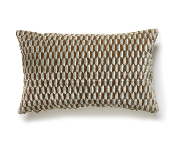 Allegra Velvet Pillow 14 X 22 - Mineral SCLALLEPILL0002 by Scalamandre Designer Pillow