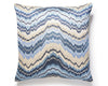 Bergamo Embroidery Pillow 22 X 22 - Indigo SCSDDK270960002 by Scalamandre Designer Pillow