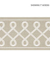 Scalamandre Trim Soutache Embroidered Tape Pearl Grey SCT32810002