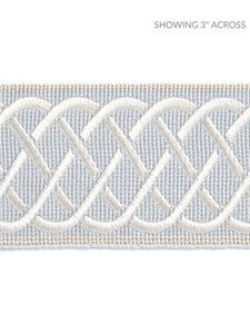Scalamandre Trim Helix Embroidered Tape Mineral SCT32840002