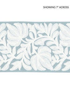 Scalamandre Trim Coventry Embroidered Tape Sky SCT32960002