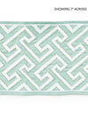 Scalamandre Trim Labyrinth Embroidered Tape Aquamarine SCT33190002