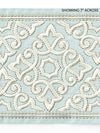 Scalamandre Trim Ornamental Embroidered Tape Aquamarine SCT33200002