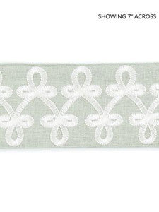 Scalamandre Trim Empress Embroidered Tape Mineral SCT33210002