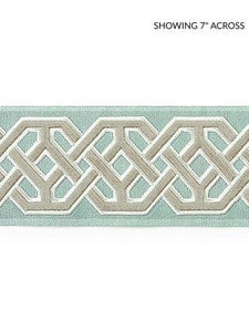 Scalamandre Trim Beaufort Velvet Tape Aquamarine SCT33220002